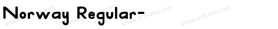 Norway Regular字体转换